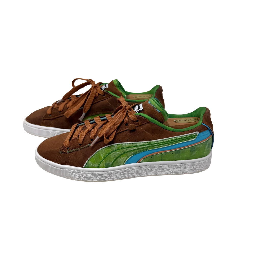 AUTHENTIC PUMA SUEDE x MINECRAFT GAMER SHOES MEN'S US 10 RARE HTF!!